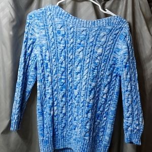 Lands End, MP, blue and white.